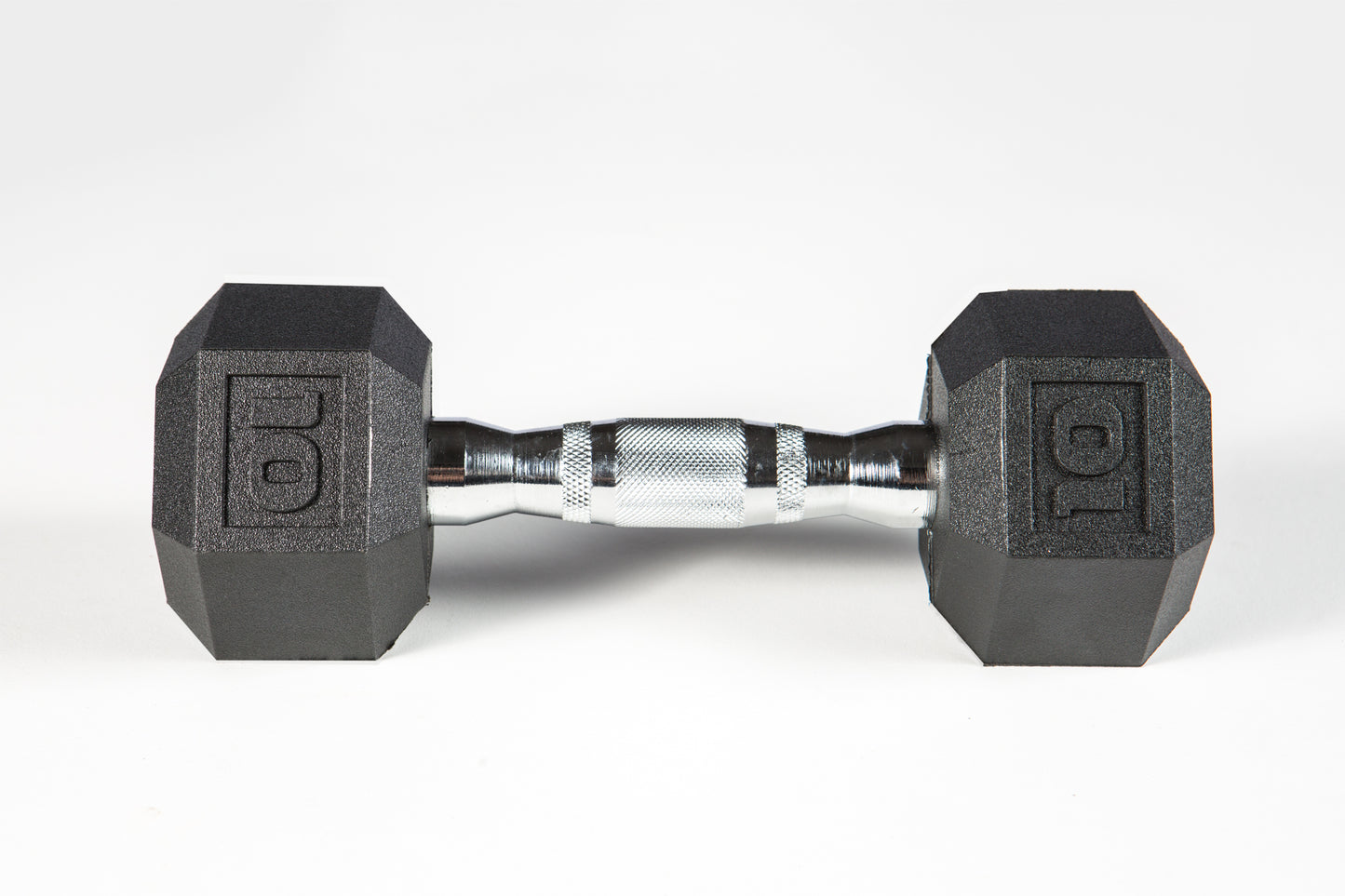 York Barbell PVC Hex Dumbbell – Chrome Ergo Handle 5 - 50 lb