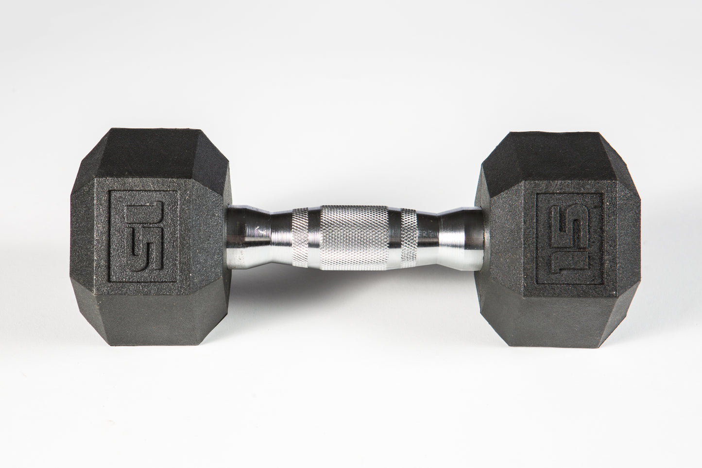 York Barbell PVC Hex Dumbbell – Chrome Ergo Handle 5 - 50 lb