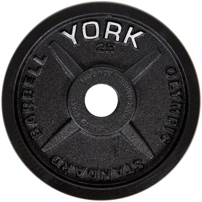 York Barbell 2″ Legacy Cast Iron Precision Milled Olympic Plate