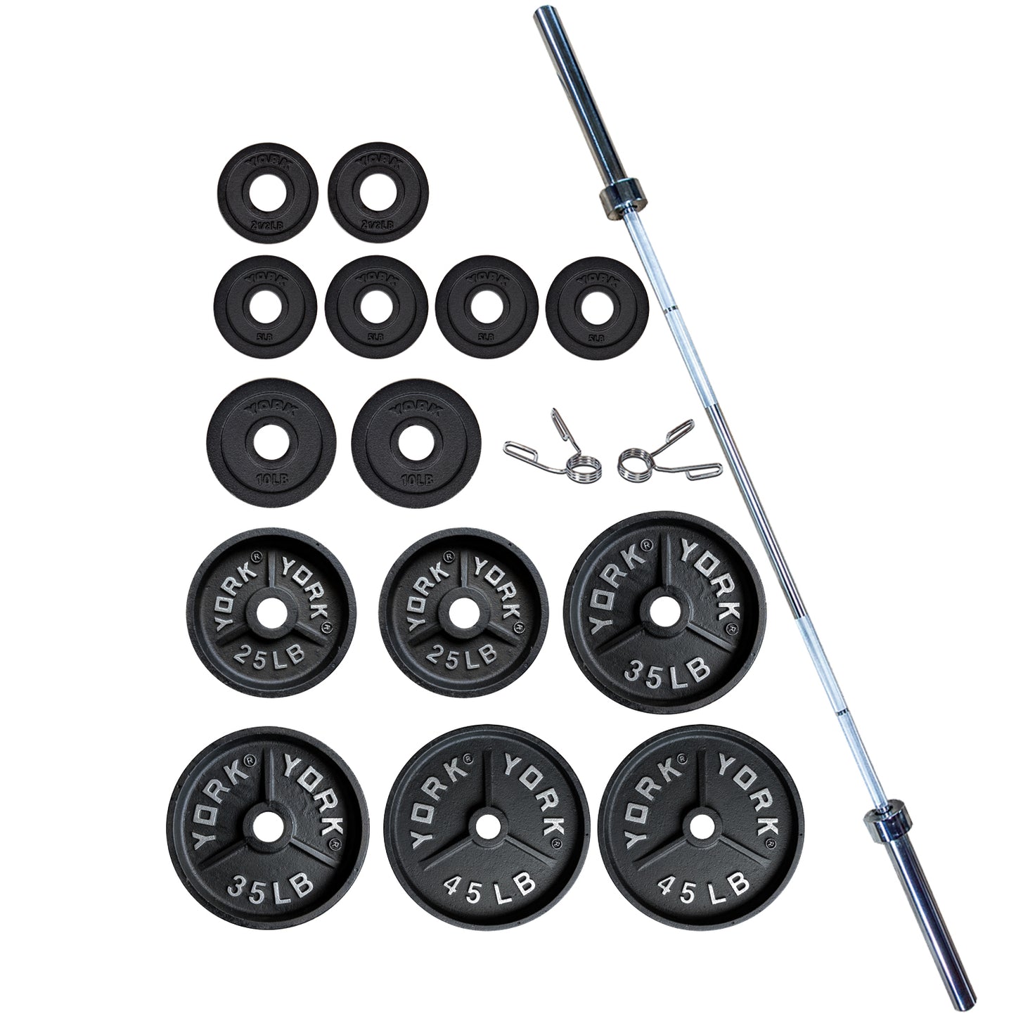 York Barbell Deep Dish Olympic Weight Plate Set
