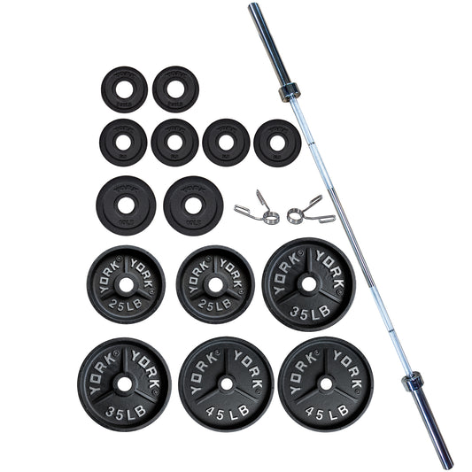 York Barbell Deep Dish Olympic Weight Plate Set