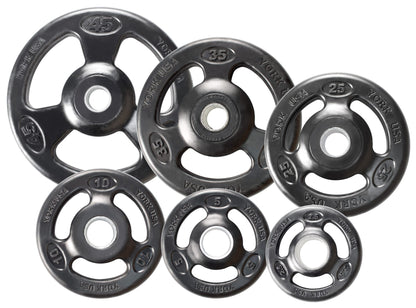 York Barbell 2″ Iso-Grip Rubber Encased Steel Olympic Plate