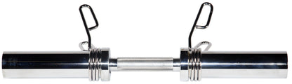 York Barbell 20″ Olympic Dumbbell Handle w/ Spring Clip Collars