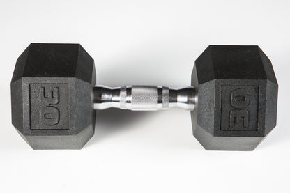 York Barbell PVC Hex Dumbbell – Chrome Ergo Handle 5 - 50 lb
