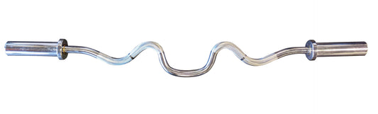 York Barbell 4′ International Chrome Super Curl Bar
