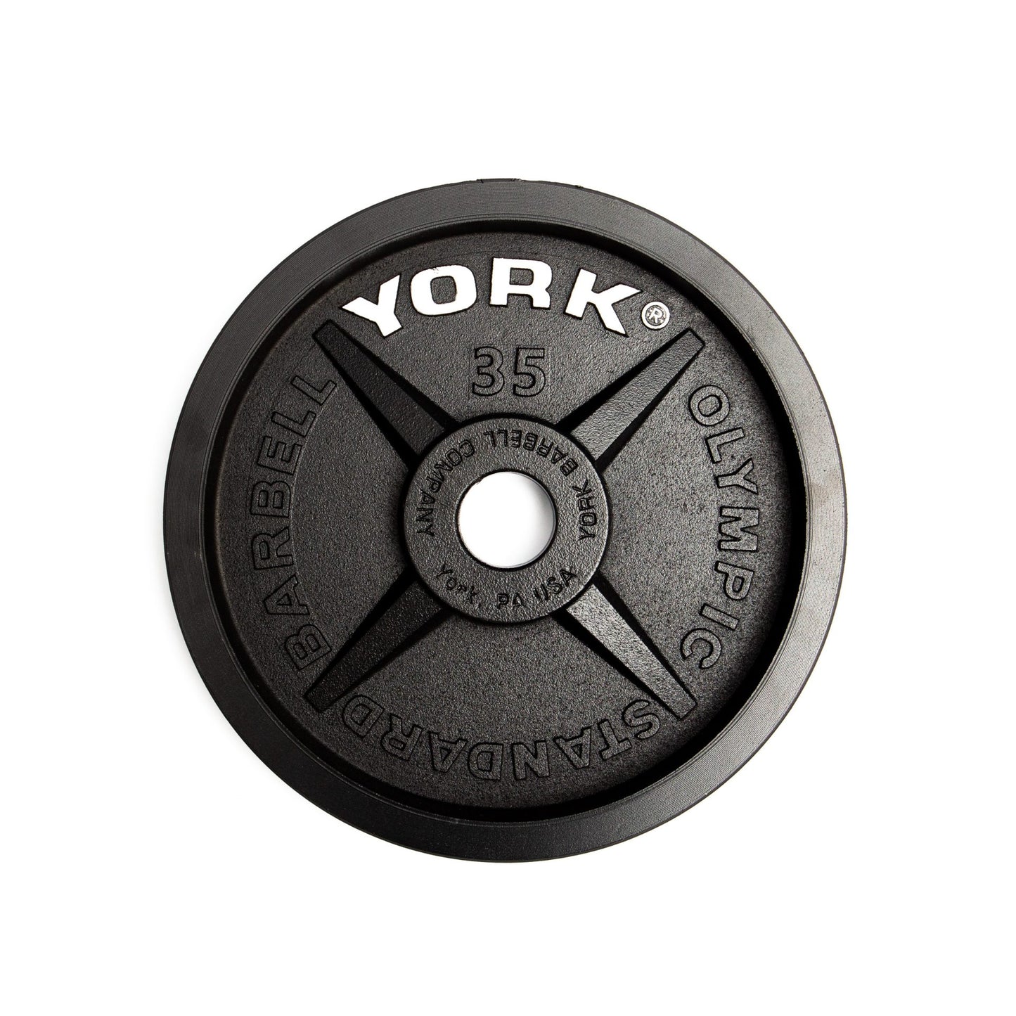 York Barbell 2″ Legacy Cast Iron Precision Milled Olympic Plate