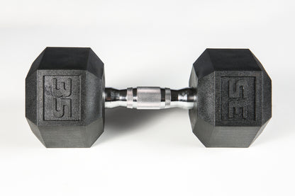 York Barbell PVC Hex Dumbbell – Chrome Ergo Handle 5 - 50 lb