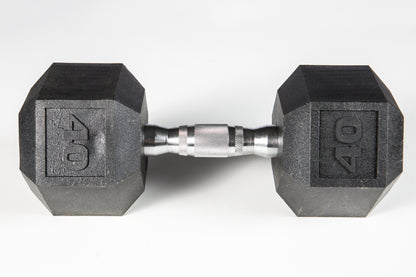 York Barbell PVC Hex Dumbbell – Chrome Ergo Handle 5 - 50 lb