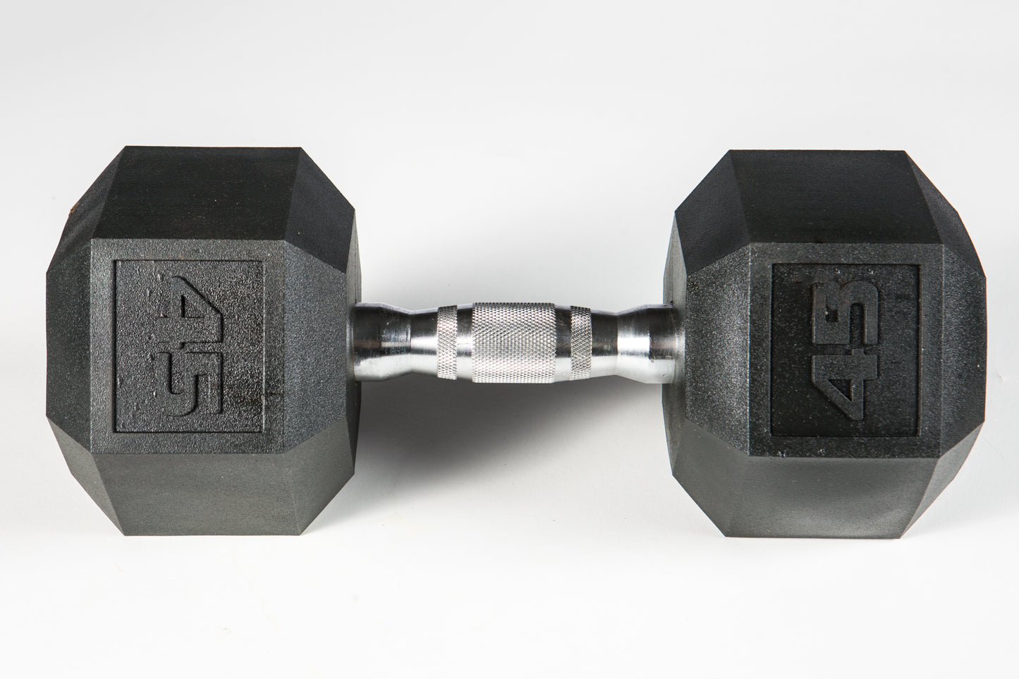 York Barbell PVC Hex Dumbbell – Chrome Ergo Handle 5 - 50 lb