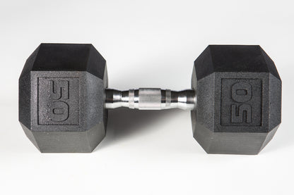 York Barbell PVC Hex Dumbbell – Chrome Ergo Handle 5 - 50 lb