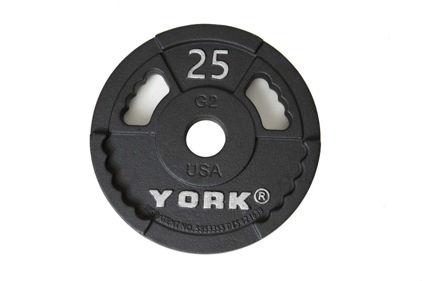 York Barbell 2″ G-2 Cast Iron Olympic Weight Plate