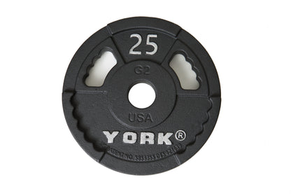 York Barbell 2″ G-2 Cast Iron Olympic Weight Plate