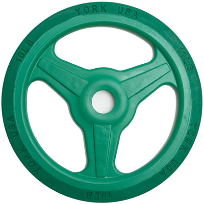 York Barbell Bumper Grip Plate (Color)