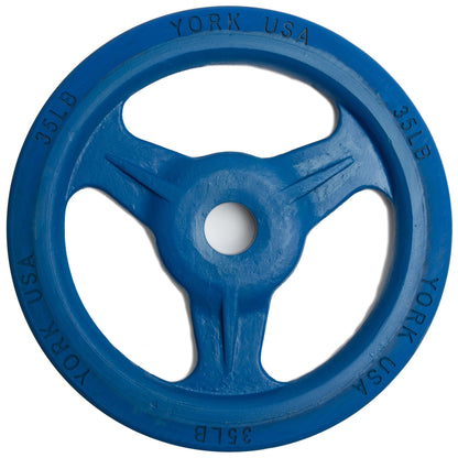 York Barbell Bumper Grip Plate (Color)