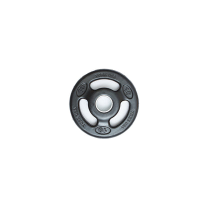 York Barbell 2″ Iso-Grip Rubber Encased Steel Olympic Plate
