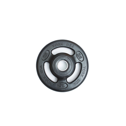 York Barbell 2″ Iso-Grip Rubber Encased Steel Olympic Plate