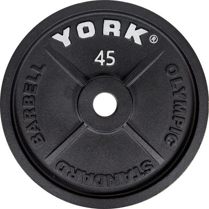 York Barbell 2″ Cast Iron Olympic Weight Plate