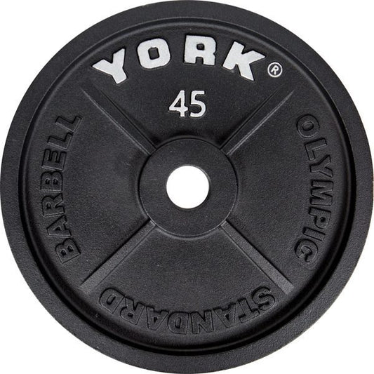 York Barbell 2″ Cast Iron Olympic Weight Plate