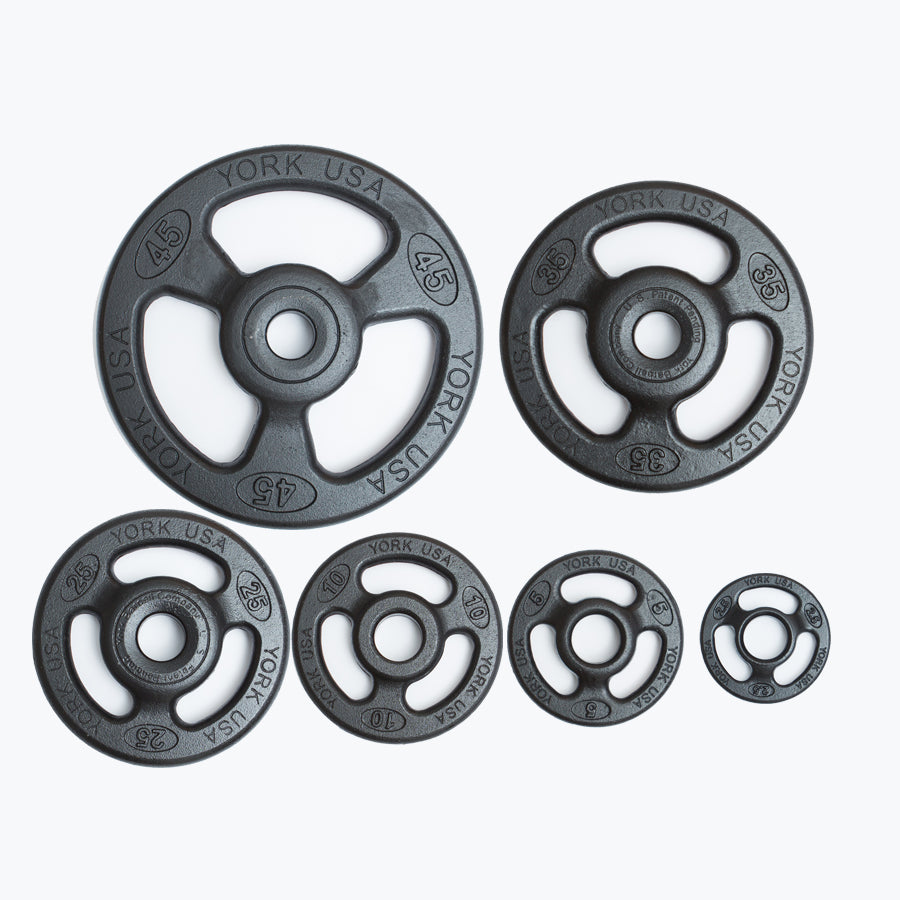 York Barbell 2″ Iso-Grip Steel Olympic Plate