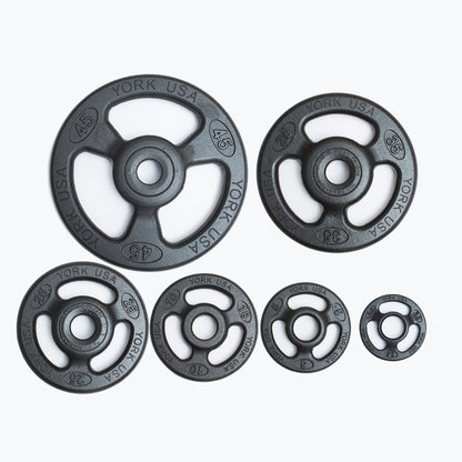 York Barbell 2″ Iso-Grip Steel Olympic Plate