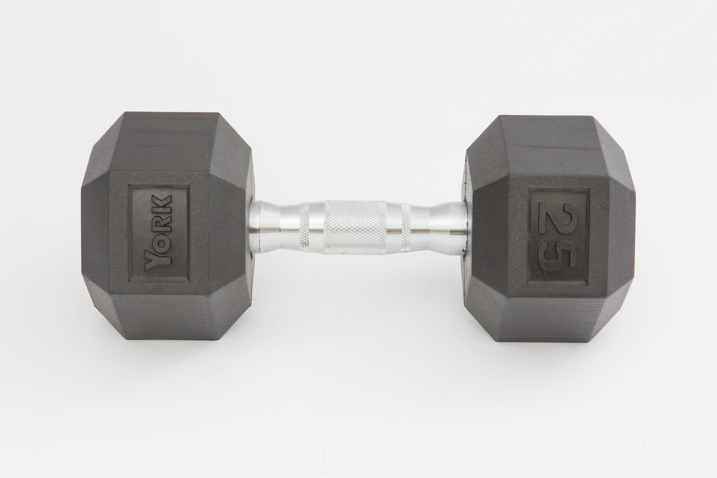 York Barbell Rubber Hex Dumbbell 2.5 - 125 lb