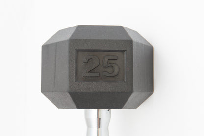 York Barbell Rubber Hex Dumbbell 2.5 - 125 lb