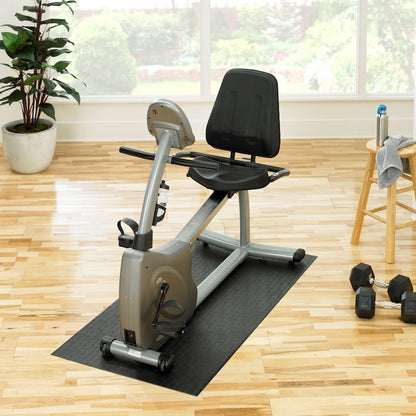 SuperMats 30” X 60” Commercial Quality Solid Vinyl - Recumbent Bike Mat