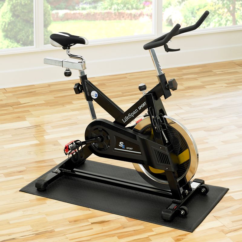 SuperMats 30″ x 60″ Heavy Duty Vinyl - Recumbent Bike Mat